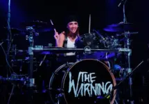 The Warning (Mexican hard rock band from Monterrey) perform on stage at La Nau on June 17^ 2023. BARCELONA SPAIN