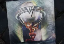 Retro album cover of Van Halen iconic record titled '5150' from 1986.