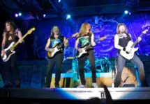 Iron Maiden performs at Cotroceni Stadium August 4^ 2008 in Bucharest. BUCHAREST^ ROMANIA - AUGUST 4