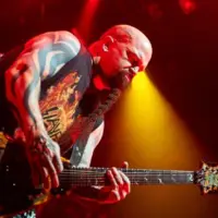 Guitarist Kerry King of Slayer performs live on stage during a Repentless concert at "Stadium-Live" on December 9^ 2015 in Moscow^ Russia.