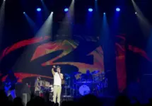 311 performs at the High Times Cannabis Cup in Santa Rosa. Nick Hexum^ in white shirt^ is the bands lead vocalist. Santa Rosa is located North of San Francisco. Santa Rosa^ CA/USA - 6/3/17
