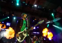Eric Bass of Shinedown performs at the Rockstar Uproar Festival on September 25^ 2012 in Nampa^ Idaho.