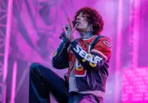British rock band Bring Me the Horizon performing at Rockfest music festival HYVINKAA^ FINLAND – JUNE 2 2022