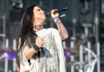 Evanescence perform at the Sick New World music festival. LAS VEGAS^ NEVADA - May 13^ 2023