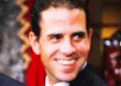Hunter Biden^ court session. A court hammer on the background of a photo.
