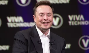Elon Musk^ founder^ CEO^ and chief engineer of SpaceX^ CEO of Tesla^ CTO and chairman of Twitter^ at VIVA Technology (Vivatech) in PARIS^ FRANCE - June 16^ 2023