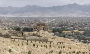 View on the city of Kabul^ Afghanistan