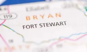 MAP DEPICTING Fort Stewart. Georgia. USA