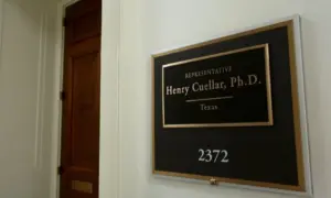 US HOUSE REPRESENTATIVE HENRY CUELLAR PHD TEXAS - office entrance sign WASHINGTON^ DC - APRIL 26^ 2019