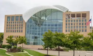 View of the United States Institute Of Peace building in the city of Washington DC^ USA. Washington DC^ USA - October 13^ 2017