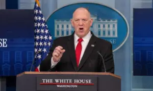 Border Czar at a White House Press Briefing Washington Dc^ United States^ April 28 2025