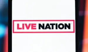 In this photo illustration^ the Live Nation Entertainment logo is seen displayed on a smartphone screen. September 24^ 2025^ United States