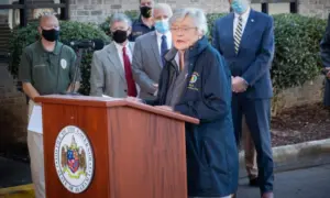 Governor of Alabama^ Kay Ivey^ giving speech in Fultondale^ AL on January 27^ 2021