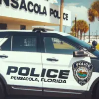 Pensacola Florida police car (This content was generated by an Artificial Intelligence (AI) system.)