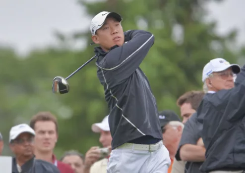 U.S. golfer Anthony Kim at the Canadian Open golf on July 22^ 2009 in Oakville^ Ontario.