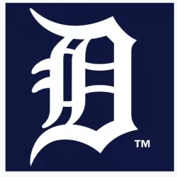 Detroit Tigers Popular editorial vector logo is printed on white paper.