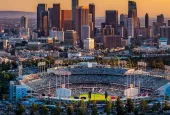 Los Angeles^ CA USA- April 15 2024: Los Angeles Dodgers Stadium