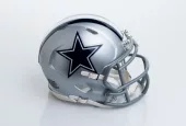 Dallas Cowboys helmet^ on a white background. MONTERREY^ NL^ MEXICO - 17 AGOSTO 2024