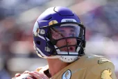 NFC quarterback Kirk Cousins of the Minnesota Vikings throws a pass during the Pro Bowl at Camping World Stadium in Orlando^ Fla. Jan 26^ 2020; Orlando^ FL USA