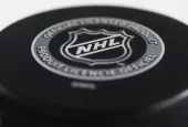 Officiel licensed hockey puck for NHL^ National hockey league