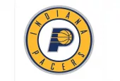 Tallinn^ Estonia - October 27 Indiana Pacers logotype. Vector basketball club logo. basketball.