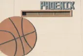 Phoenix basketball ball on wall in Phoenix downtown. Phoenix^ Arizona / USA - January 20^ 2016