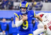 Los Angeles Rams Matthew Stafford #9 at SoFi Stadium^ Dec. 28^ 2024^ in Inglewood^ Calif.