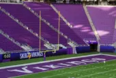 Interior view of U. S. Stadium in Minnesota^ SKOL Vikings - MINNEAPOLIS^ MN. November 14 2018