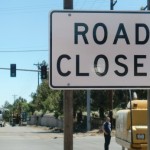 road-closed-stock