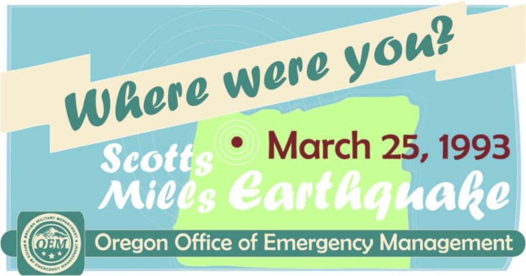 Anniversary Of 5.6 Oregon Earthquake Horizon