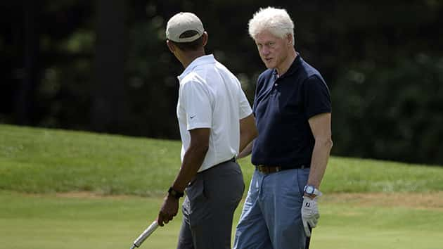 President Obama and Bill Clinton Golf Together on Martha's Vineyard ...