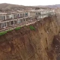 ocean california falling apartments into feet away just