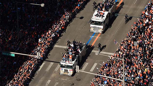 Denver Broncos Celebrate Super Bowl Win in Massive Parade ...