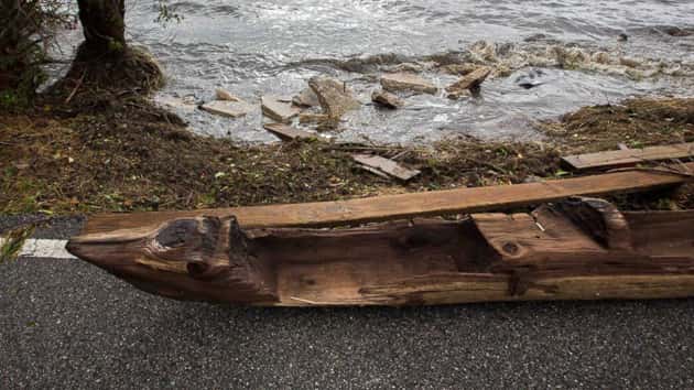 canoe unearthed by hurricane irma could be hundreds of