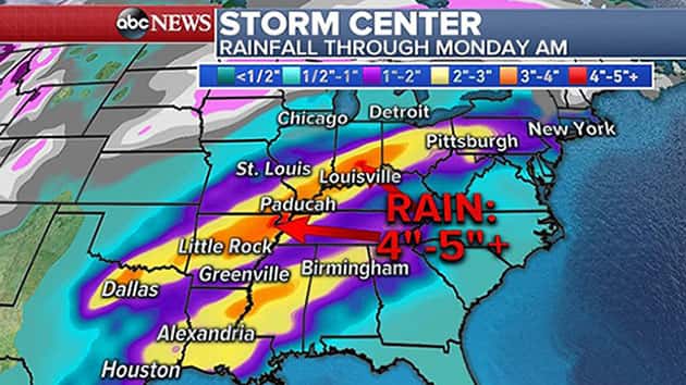 New major storm will bring flooding, severe weather to central US ...