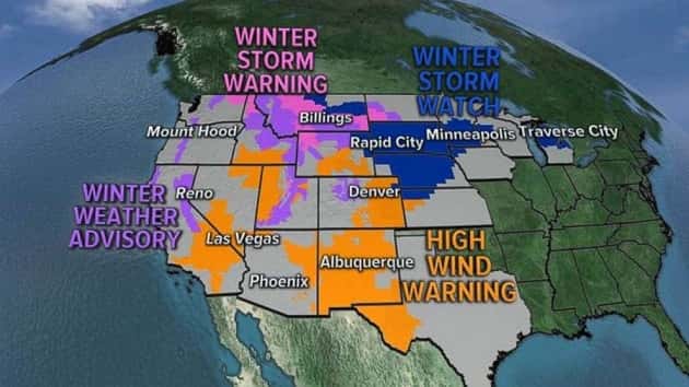 Springtown Weather Map Major spring storm continues east from West Coast | MyCentralOregon.com ...