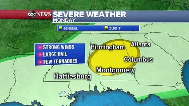 Severe weather heading east as record flooding continues ...
