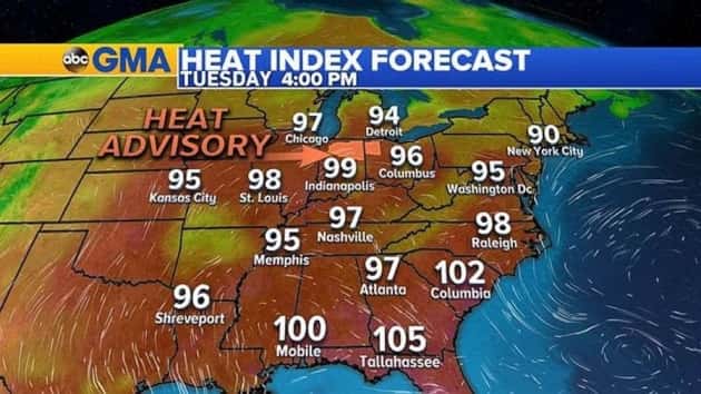 Heat wave targeting much of US during July 4 holiday week ...