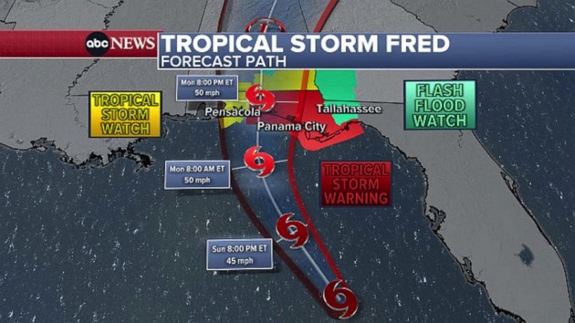 Fred Aims For Florida Panhandle Tropical Storm Grace Targets Puerto