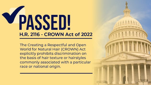 House passes CROWN Act to ban discrimination against Black hairstyles nationwide - Vimarsana News