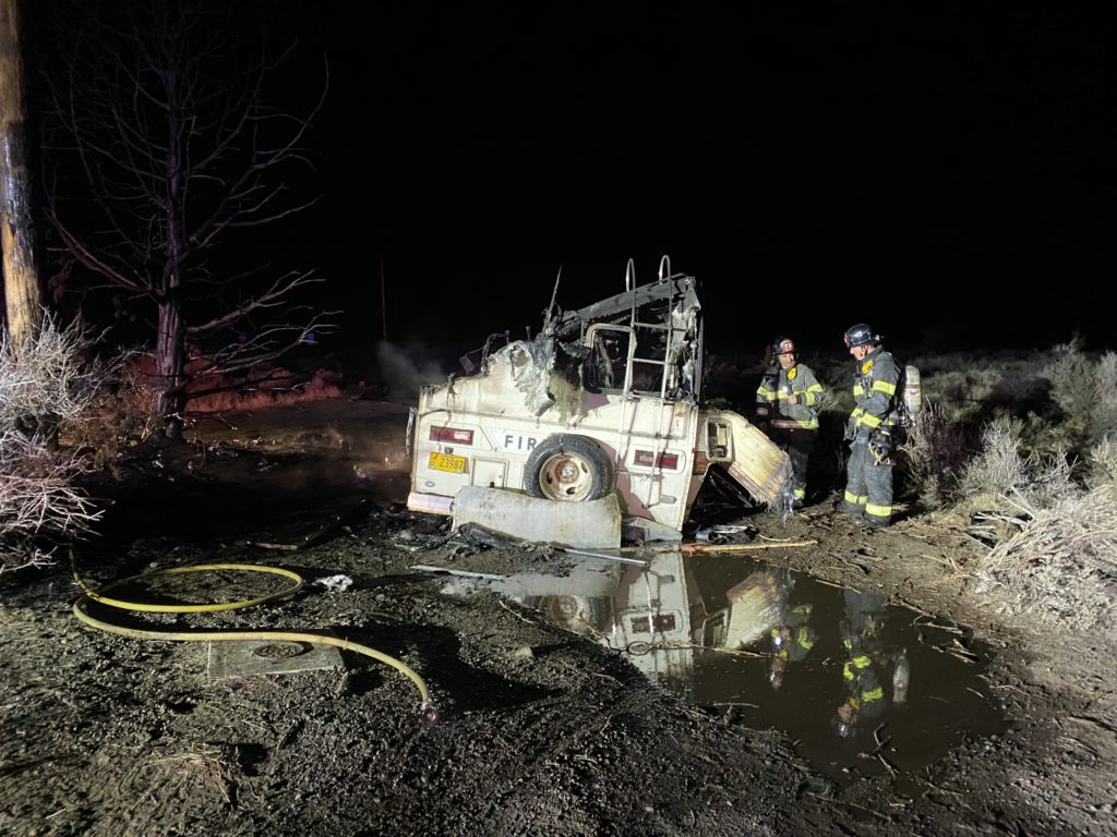 Unattended Propane Heater Causes RV Fire