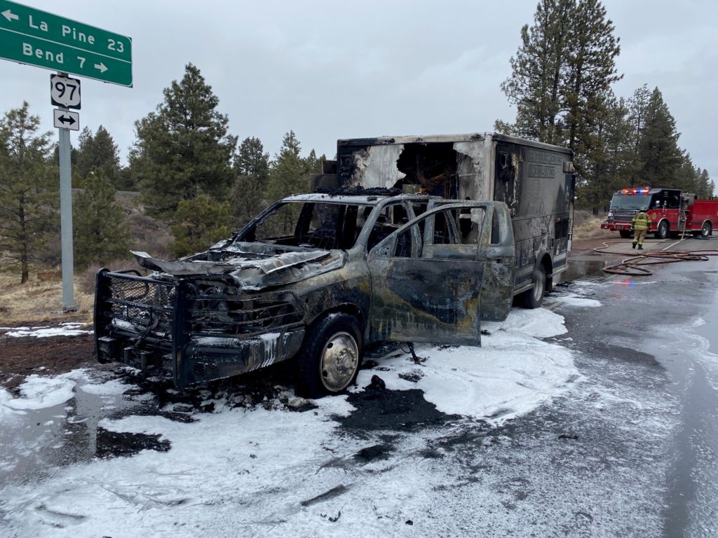 Fire Destroys Ambulance, Closes Highway - Vimarsana News