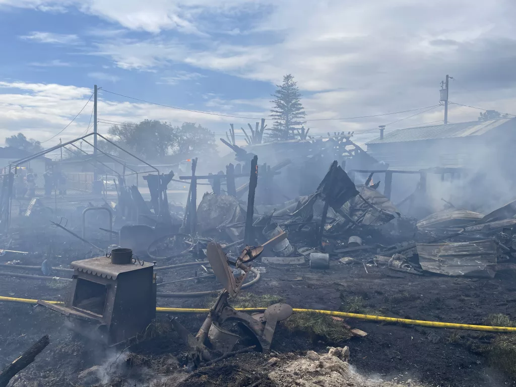 Fire Destroys Prineville Sheds, Triplex Protected - Vimarsana News