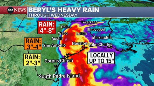 Now a tropical storm, Beryl is expected to strengthen before hitting ...