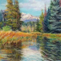 Mt. Bachelor Reflection by Jan Dow.