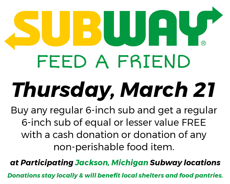 Subway Feed A Friend Program Returns Thursday WKHMAM