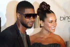 Usher and Alicia Keys at the Hammerstein Ballroom on September 30^ 2010 in New York City.