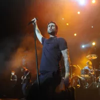 Singer Adam Levine from Maroon 5 during a show at Rock in Rio 2017 in Rio de Janeiro^ Brazil