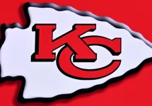 Kansas City Chiefs logo on red background