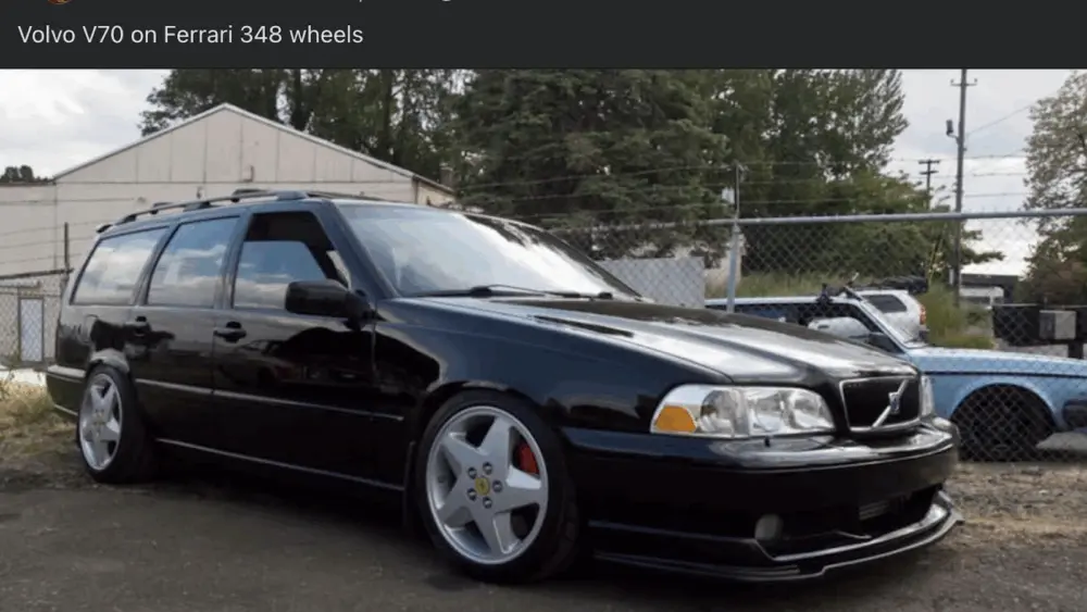 volvo-v70-on-ferrari-348-wheels